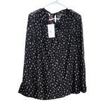 NWT Maison Common Silk Blouse Sz. 40 (US 8) Black Photo 4