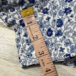 Apiece Apart  High Waist Floral Blue Shorts Size Large Photo 10
