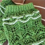 ZARA  Green Lace Knit Women's Sweater Photo 4