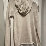 My Beloved  Size M Oatmeal Oversized Cowl Neck Pullover Cozy Lounge Sweatshirt Photo 0