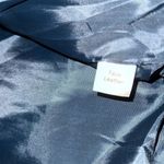 Catherine Malandrino Catherine’s Malandrino navy blue faux leather zip up ruffled jacket..new! Photo 7