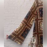 Lulus Women’s Med Mini Dress Floral Patchwork Boho Ruffle Hem & Wide Sleeves NWT Photo 6