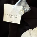 Laundry by Shelli Segal NWT Black Pleated Wide Leg Pants Size L Pocket L (Stain) Photo 5