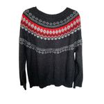 Weatherproof Vintage  Faire Isle sweater gray and red size xl Photo 2
