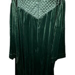 Vintage CW Classics Velvet Zip Green Robe‎ Size 4X Photo 0