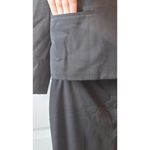 Anne Klein Ak 3 Pieces Pant/skirt/jackets stretch Formal modern Black Suit SZ 10 Photo 2