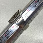 Bold Sterling Silver Statement Piece Ring Rectangular Mother of Pearl Inlay Sz 7 Photo 9