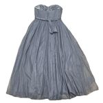 Revelry Women 14 Rosalie Tulle Convertible Dress Grey Maxi HOCO PROM Wedding Gray Photo 3