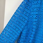 draper's & damon's Draper’s & Damon’s Crochet Blouse Top Sz 2X Turquoise Blue Boho Photo 6