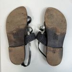 Freebird by Steven 38 US 7 Sea Sandal Braided Leather Strappy Black Silver Photo 12