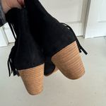 Coconuts by Matisse  black fringe pointed toe ankle boots size 10 Photo 4