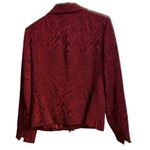 Studio 1 Women’s Burgundy Long Sleeves String Tie Jacket Size 12 Sku 2281 Photo 2