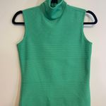 Jack Winter Vintage Green Zip Up Sleeveless Turtle Neck  Photo 0