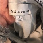 Adelyn Rae  gingham 1 shoulder ruffle dress navy Photo 3