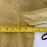 Talbots  Chartreuse Green Irish Linen Button Down Blouse Size 14‎ Petite EUC 532 Photo 6