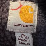 Carhartt Sandstone Berkley Jacket XL Sherpa Cotton Blue Worn Rugged Barn Coat Photo 6