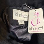 Kimi and Kai Black Maternity Pea Coat with Toggle Closures Photo 4