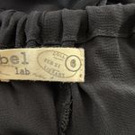 Label Lab Shift Dress Black Ruffle Bottom Sleeveless Sheer Mini Length Liner Black Size 6 Photo 5