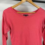 American Eagle  Outfitters Coral Knit Sweater Mesh Back 3/4 Sleeve Size Small Photo 0