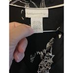 Soft Surroundings  Sz L Tunic Blouse Top Black Japanese Japan Style Photo 1