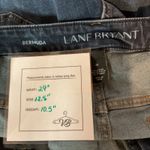 Lane Bryant High Rise Stretchy Cotton Blend Casual Bermuda Shorts Blue Size 26 Photo 4