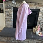Michelle Mae thermal fleece long cardigan hoodie Purple Photo 4