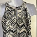 White House | Black Market Cream Black Sleeveless Knitted Layering Sweater- Large Photo 7