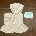 Express One Shoulder Statement Bow Corset Peplum Top Bubble Pink Size XS Photo 1