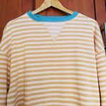 Free People We the Free Sweatshirt Striped Oversized Crewneck Size XS Photo 3
