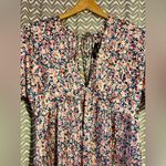 Lulus | Express Yourself Blush Pink Floral Print Satin Babydoll Dress, size M Size M Photo 3