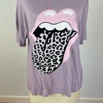 Daydreamer Free People x  Stones Flocked Leopard Tongue Tee Photo 3