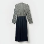 Vintage Popovich Dress Womens Size 10 Black Striped Secretary‎ Long Sleeve Work Photo 9