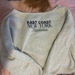 Off The Shoulder NY Sweatshirt Gray Size XL Photo 0