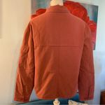 Aritzia Wilfred Free Alyona Cotton Puffy Button Plum Jacket Coat Size XXS 2XS Orange Photo 3