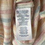 CHAPS  Women Sz L Blouse Striped Boho Square Neck Ruffle Peasant Shirt 3/4 Sleeve Photo 6