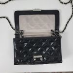 Judith Ripka Women's Clutch Black Stingray Quilted Leather Convertible Chain Photo 2