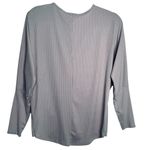 Pink Rose Light Grey Front Twist Long Sleeved Blouse Top Size Medium Photo 2