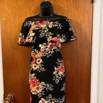 Heart & Hips 🆕  Black & Floral Off the Shoulder Dress Photo 3
