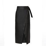 Ted Baker  black leather asymmetric skirt 1 Photo 3