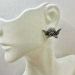 JJ Jonette removable cherub silver tone earrings Photo 1