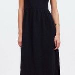Madewell  Knit Tank‎ Midi Dress Black Minimalist Casual A Line Cotton Flowy S NWT Photo 0