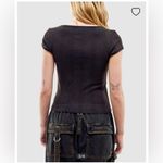 BDG Urban Outfitters OLIVIA PICOT SQUARE - Basic T-shirt - wash black Photo 2