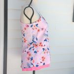 Candie's  Reversible Floral and Pink Racerback Thin Strap Tank Top Photo 3