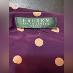 Ralph Lauren  Purple Ruched Sheath Dress V-Neck Cap Sleeve Photo 4