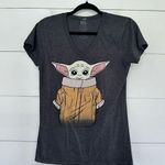 Star Wars Women’s Large Vneck Grogu Logo Tee Photo 0