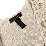 Yarnworks Vintage 90s Crocheted Cream Lace Vest 🔥 Photo 1