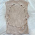 ZARA Cream Sleeveless Ribbed Top NWOT Photo 1