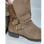 Brash Women's Brown Faux Suede Boots Size 8.5 With Faux Fur Lining & Buckle Deta Photo 6