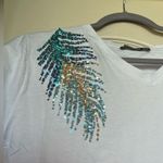 Brand new cotton shirt with cute sequins details White Size M Photo 2