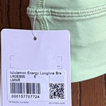 Lululemon Energy Longline Bra Sz8 B-D Lemongrass Photo 0